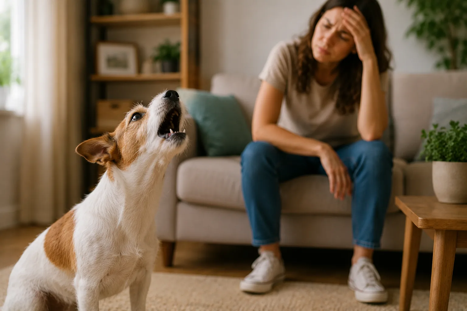 Cachorro latindo de forma excessiva em ambiente doméstico